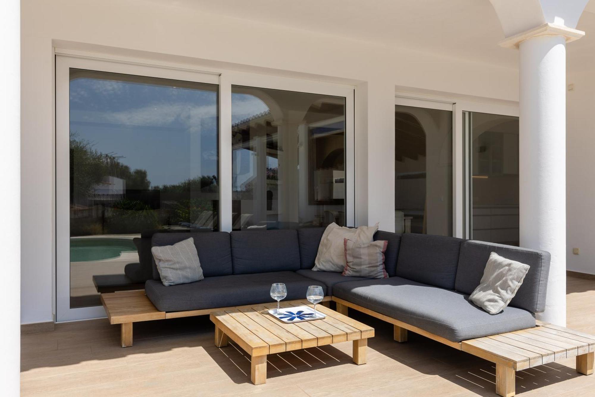 Villa Maravilla With Heatable Pool Rooftopbar With Sea Views And Range Rover Binibeca Exterior foto