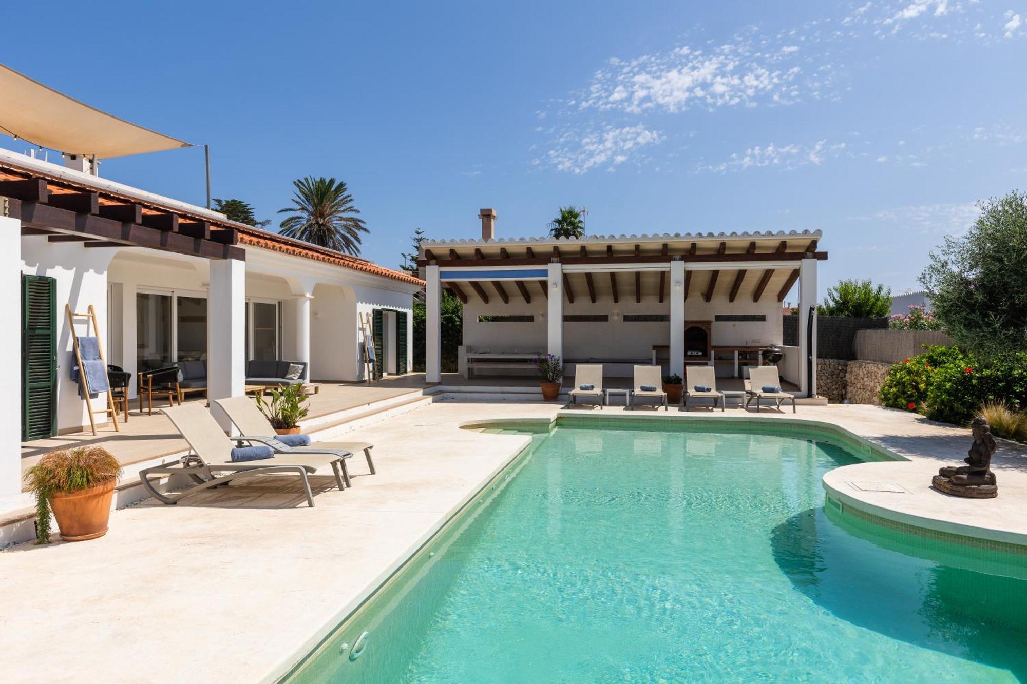 Villa Maravilla With Heatable Pool Rooftopbar With Sea Views And Range Rover Binibeca Exterior foto